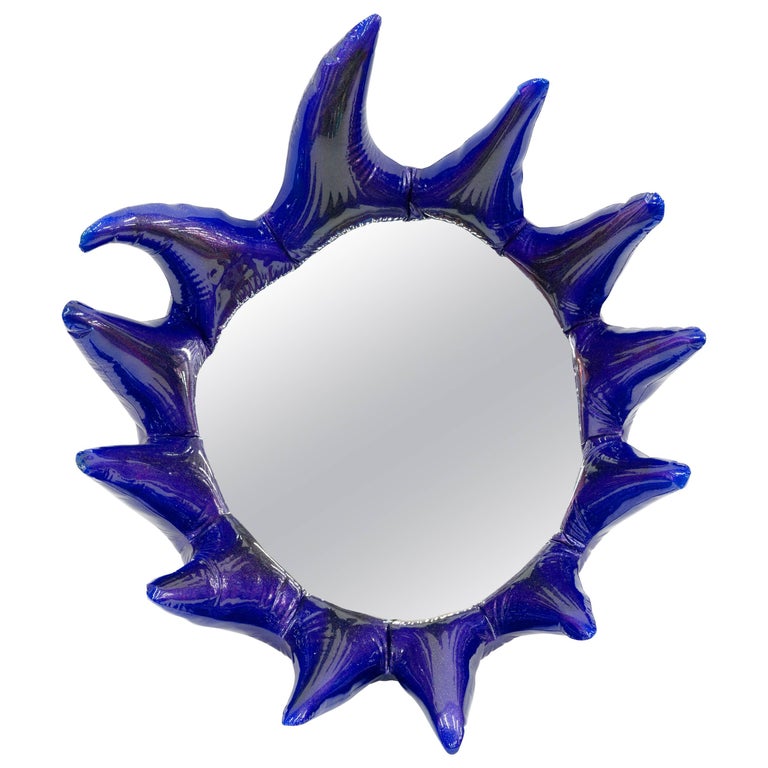 Misha Kahn, Purple Wall Mirror, Resin, Automotive Paint For Sale