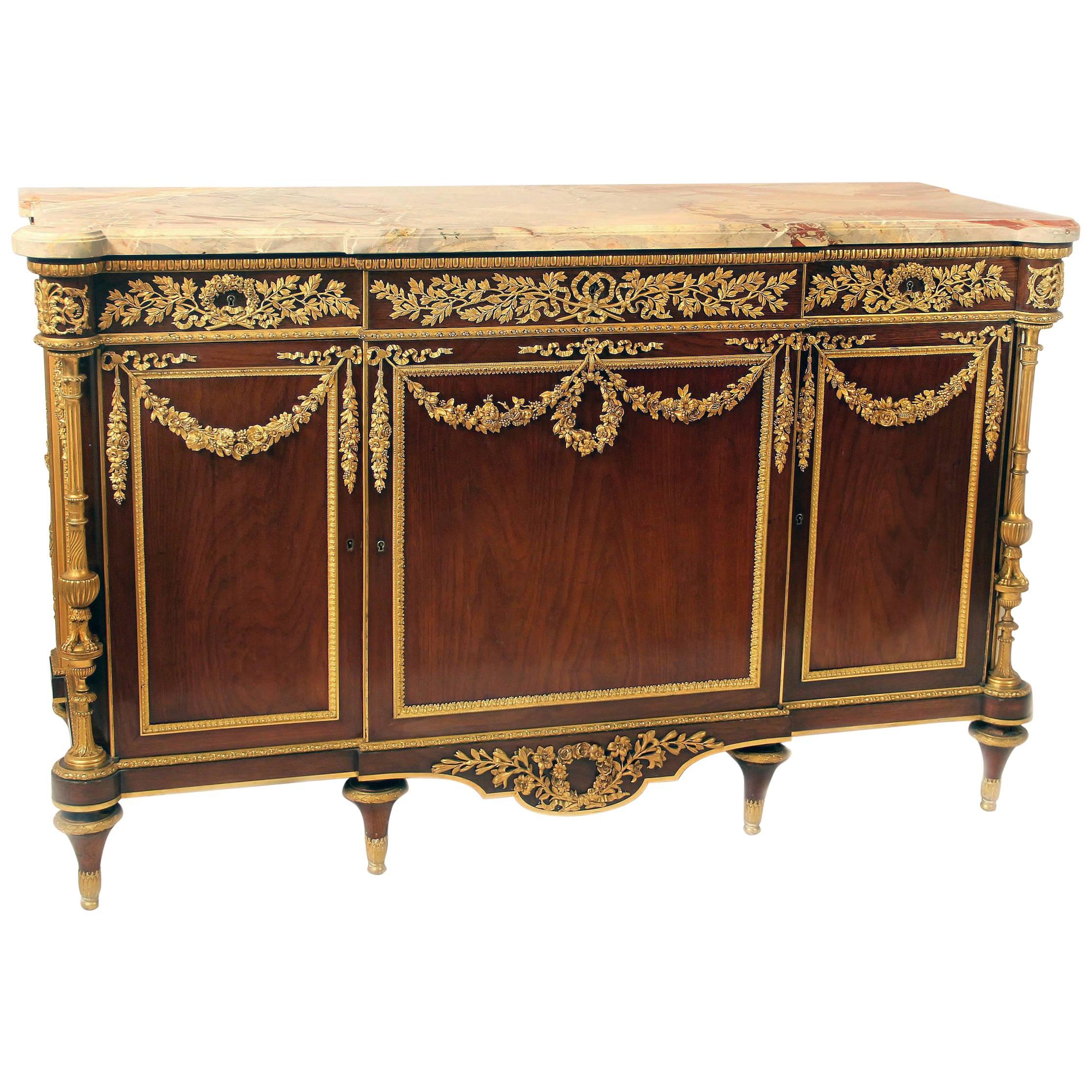 Exceptional Late 19th Century Gilt Bronze-Mounted Commode by Henry Dasson