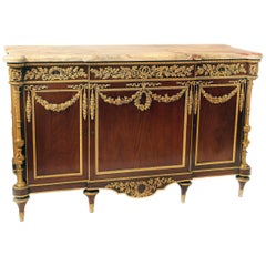 Vintage Exceptional Late 19th Century Gilt Bronze-Mounted Commode by Henry Dasson