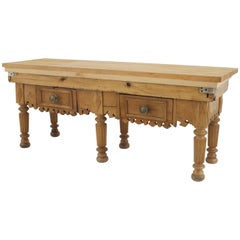 English Country Pine Rectangular Butcher Block