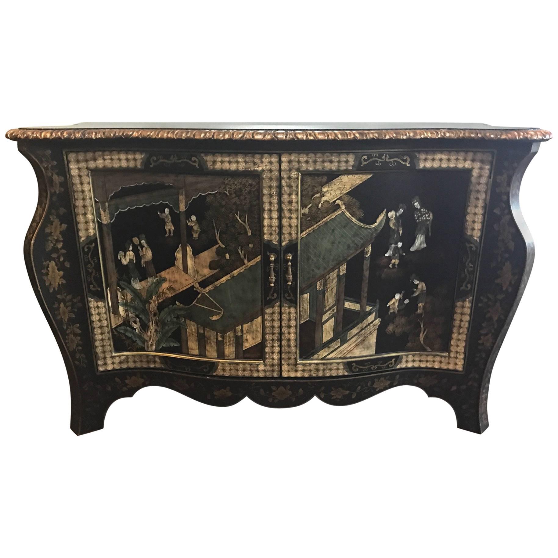 On Sale Now!  Magnificent Estate Chinoiserie Console Painted -