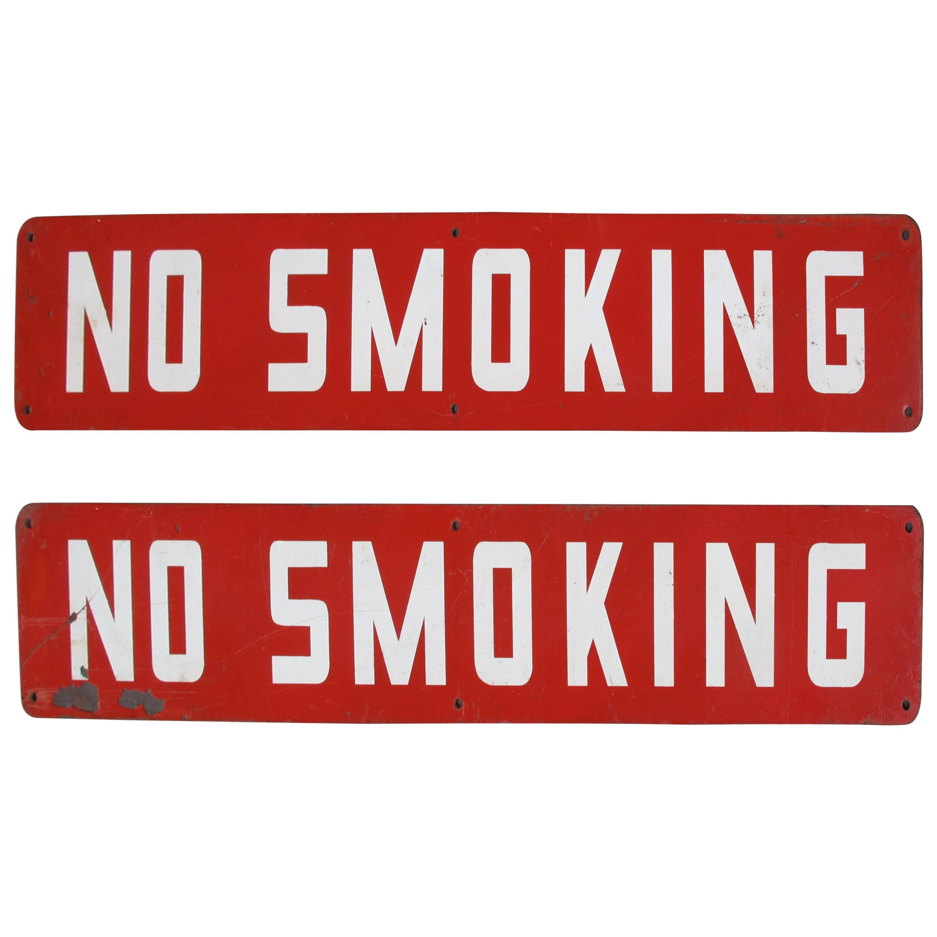 "No Smoking" Signs