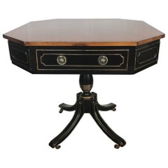 On Sale Now!  Neoclassical Style Ebony and Gilt Center Table