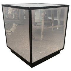 On Sale Now! Ralph Lauren Style Antiqued Glass Cube Side Table Modern Design 