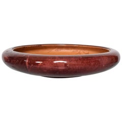 Aldo Tura Goatskin Decorative Bowl