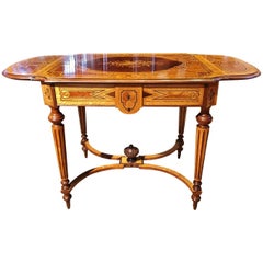19th Century Kingwood and Marquetry Sofa Table