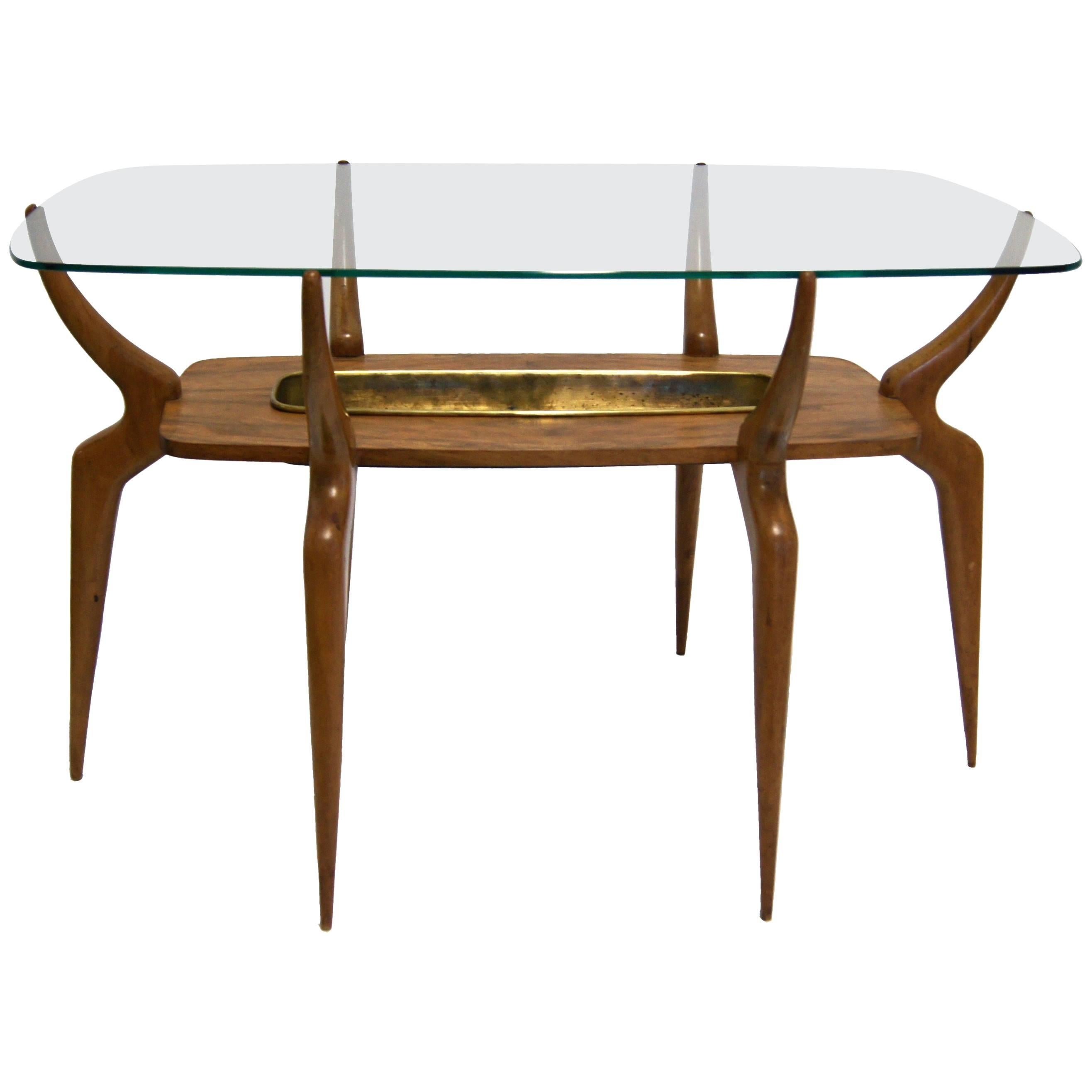 Italian Spider-Leg Cocktail Table Attributed to Ico Parisi