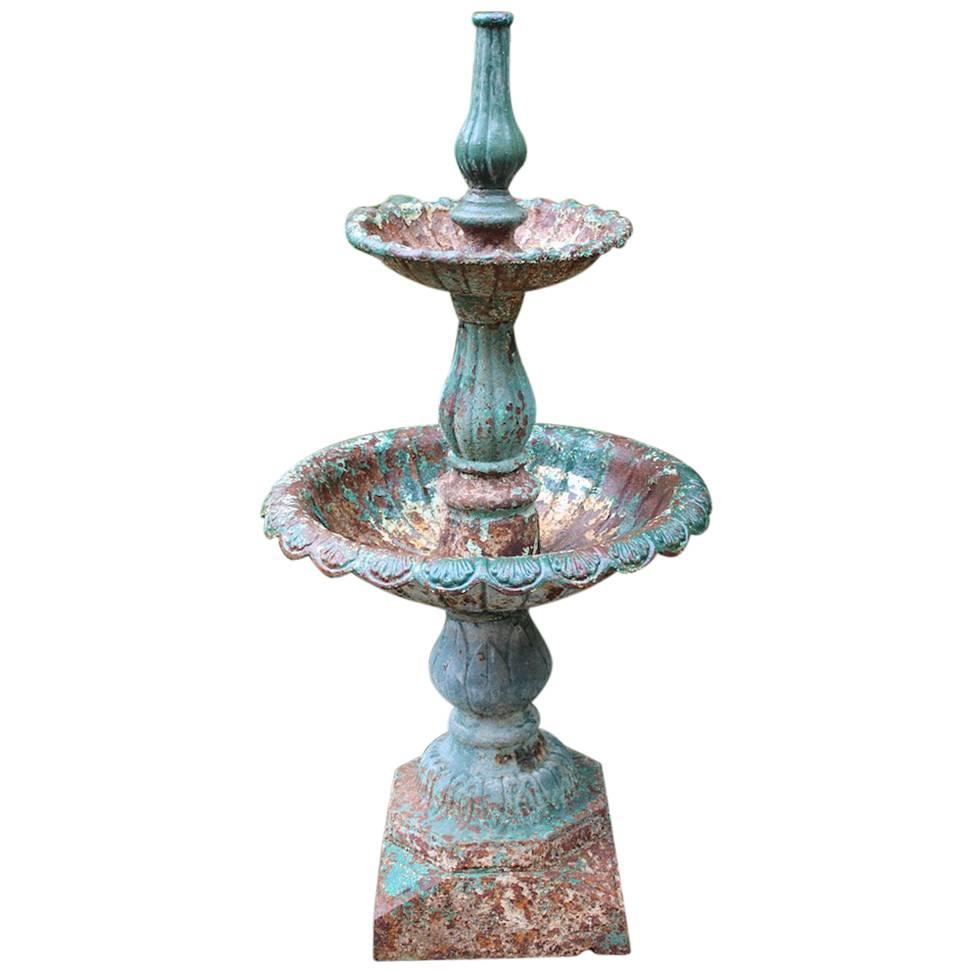 19th Century English Cast-Iron Garden Fountain