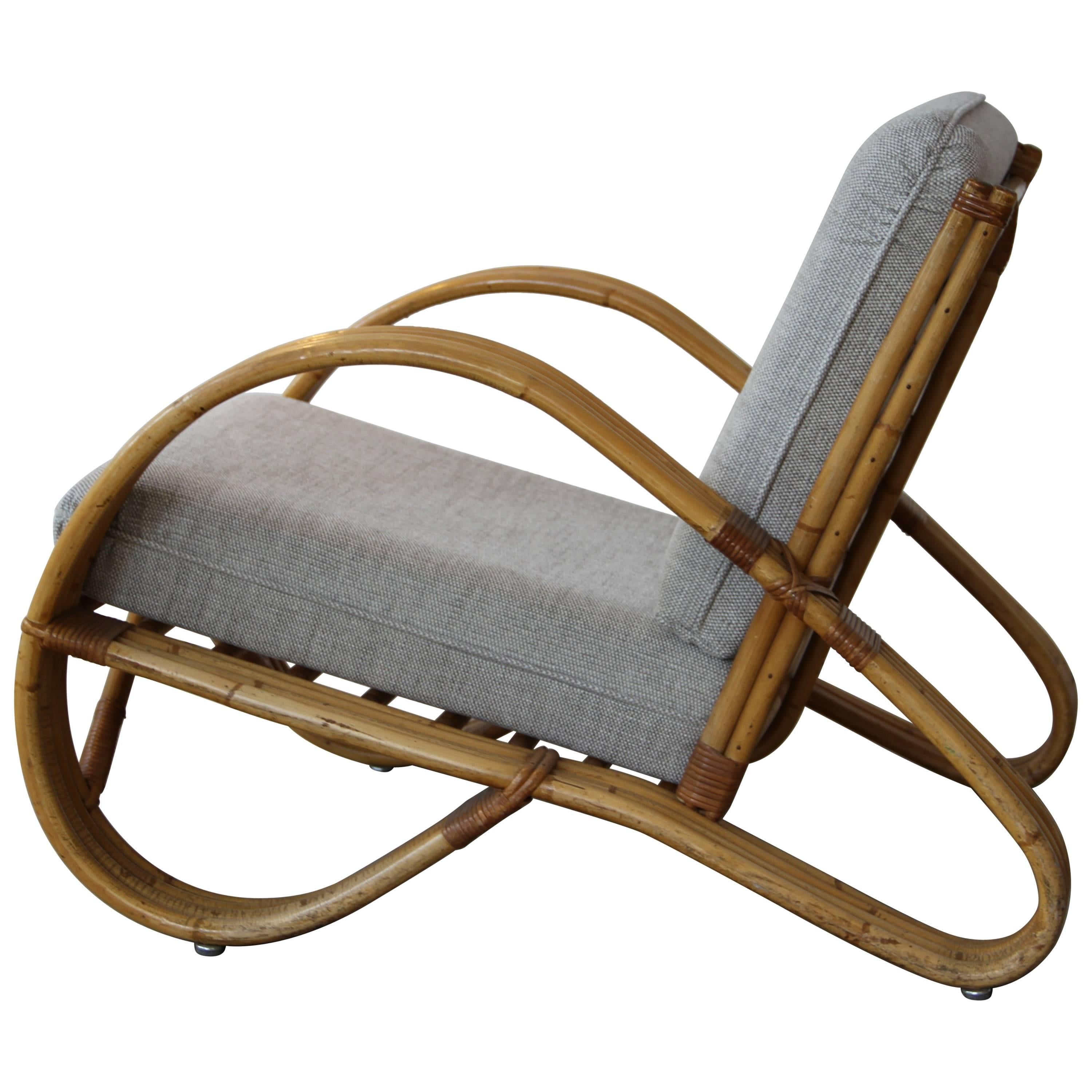 Bamboo Lounge Chair by Rohé Rotan, 1950