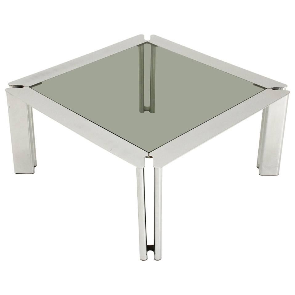 Square Chromed Coffee Table