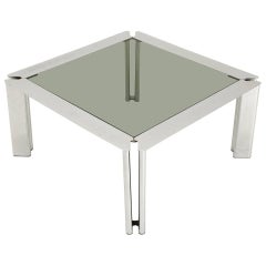 Square Chromed Coffee Table