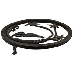 Hand-Forged Wrought Iron Trivet
