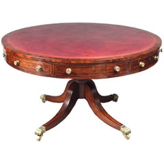 Regency Mahogany Drum Table