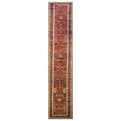 Antique Persian Heriz, Serapi Runner,  3'3" x 18'3" Free Shipping