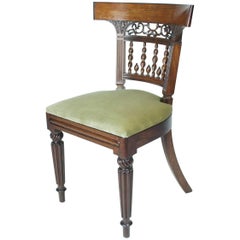 Antique Gillows Style Regency Rosewood Side Chair