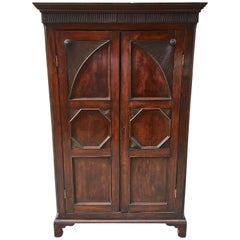 Antique West Indian Mahogany Small-Scale Armoire with Bottom Drawers, circa 1820