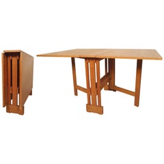 Mid-Century Modern Drop-Leaf Dining Table 7