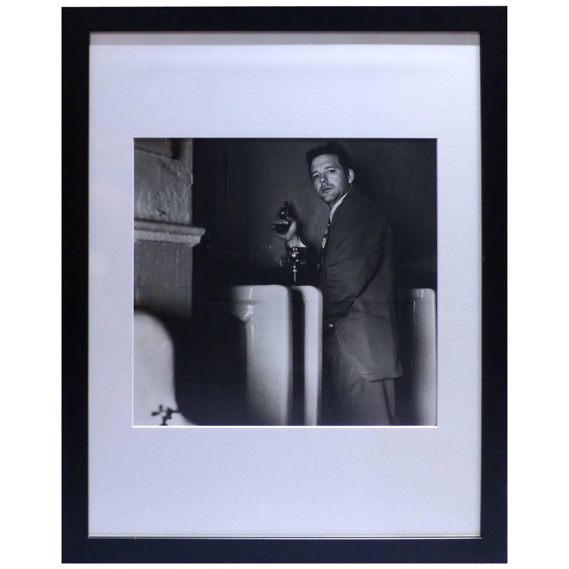 Helmut Newton Framed Poster Mickey Rourke For Sale