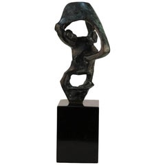 Know LKS Abstract Sculpture in Bronze and Marble