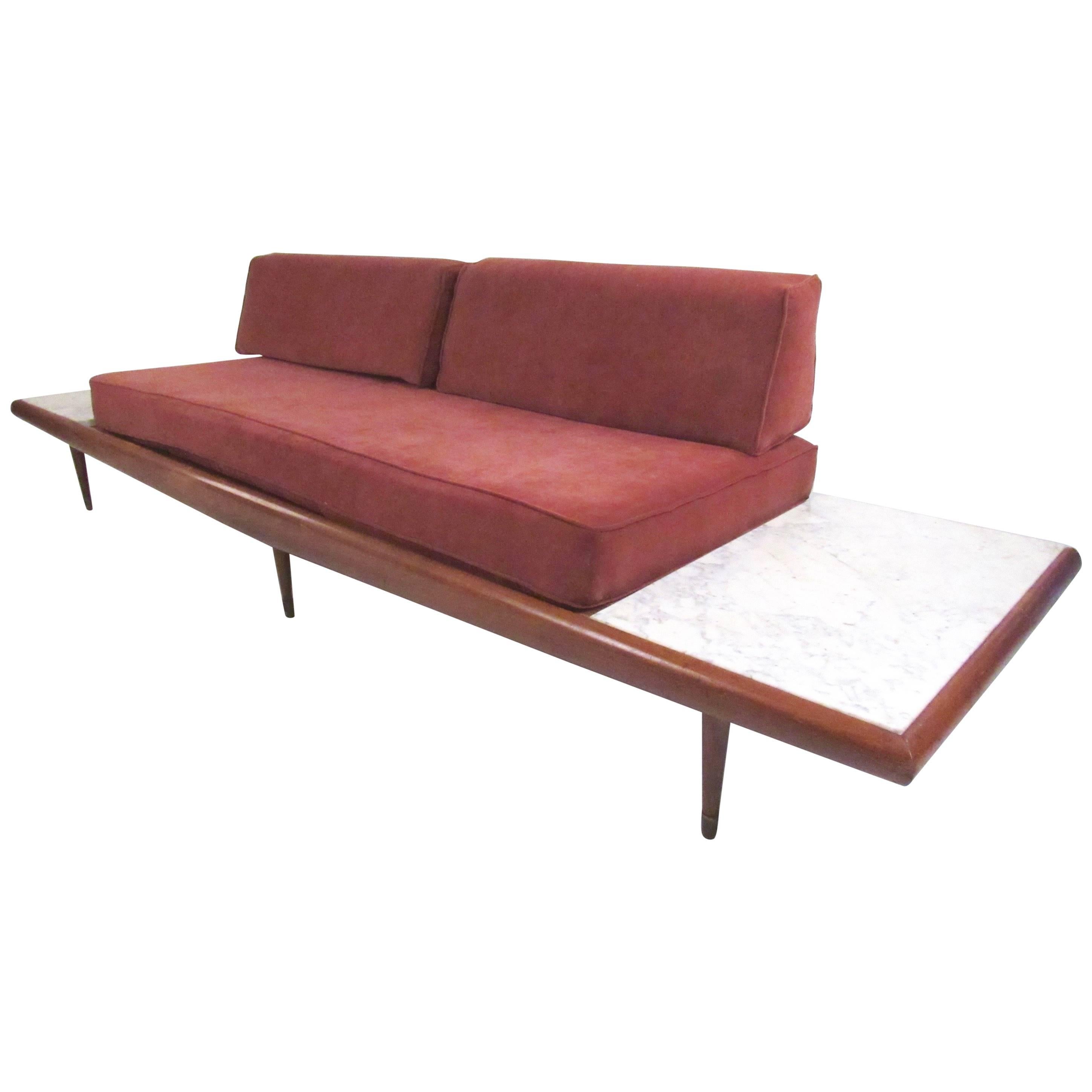 Stylish Mid-Century Sofa Daybed in the Manner of Adrian Pearsall