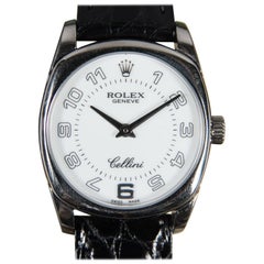 Rolex Cellini Danaos Womens 18-Karat White Gold Luxury Watch