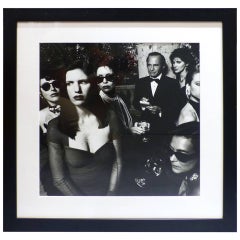 Helmut Newton Framed Poster, Ben Gazarra and Hollywood Wives, Beverly Hills 1990