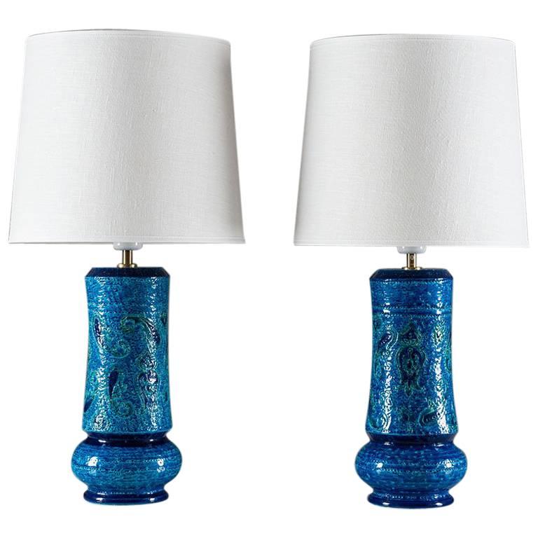 Mid-Century Table Lamps by Aldo Londi for Bitossi