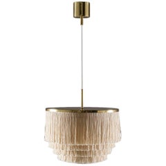 Swedish Pendant in Brass with Silk Fringes by Hans-Agne Jakobsson, 1960s