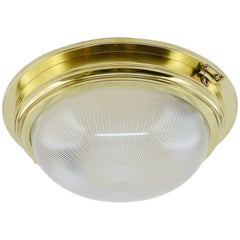 Holophane French Art Deco Flush Mount, 1930s Holophane French Art Deco Flush Mount, 1930s