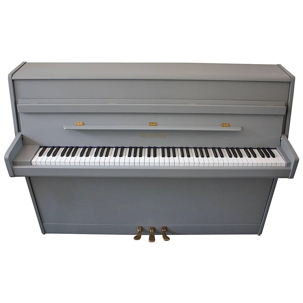 Welmar Painted Upright Piano For Sale