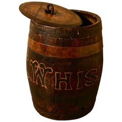 19th Century Oak and Copper Irish Whiskey Barrel, Quirky Umbrella Stand