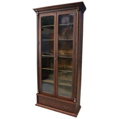 Monumental Antique Architectural Oak Enclosed Bookcase, 19th Century