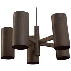 California Modern Stuart Barnes Bronze Chandelier