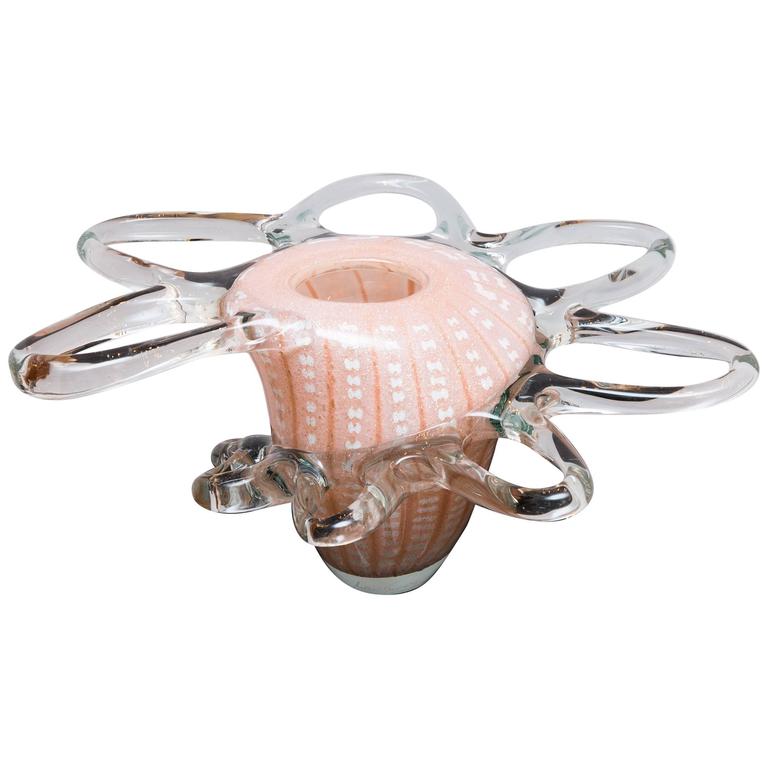 Vase by Mihai Topescu, Romania, circa 1990, Studio Glass For Sale at