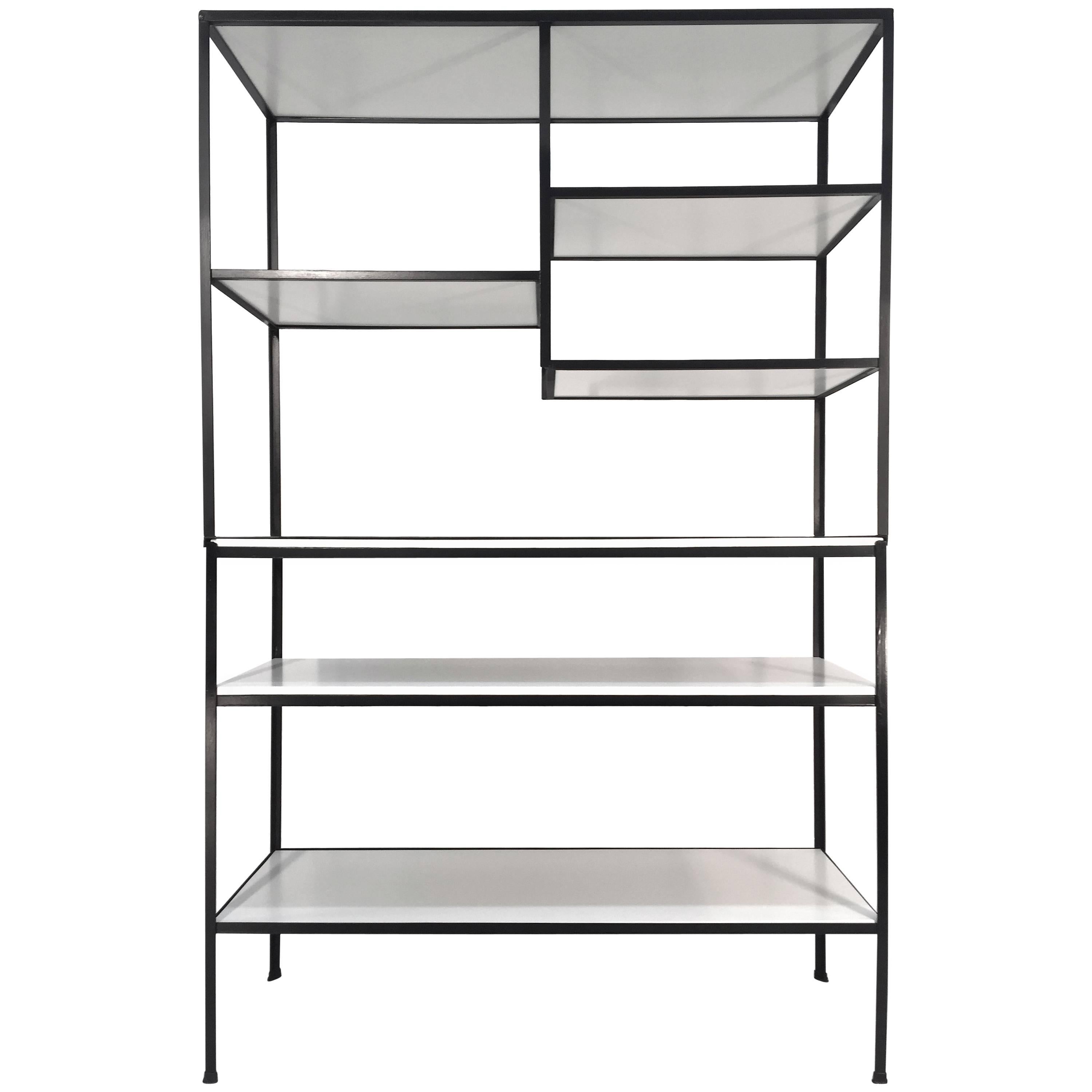 Henry Mittwer Iron and Wood Shelf, California, 1952 at 1stDibs