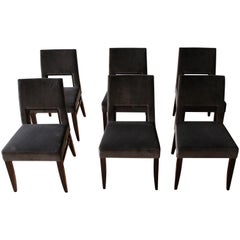 Giorgio Soressi Set of Six Italian Dining Chairs