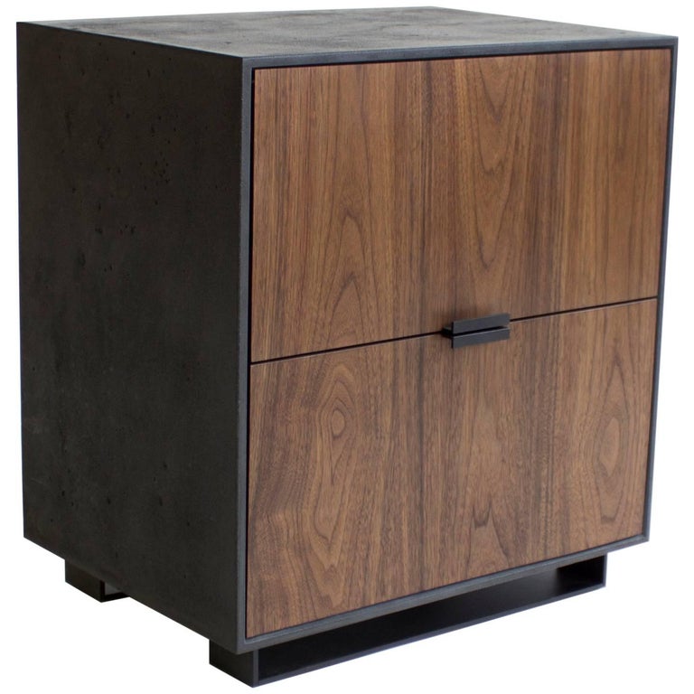 Hanks Concrete Bedside Table and Nightstand For Sale at 1stdibs