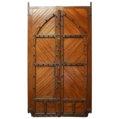 19th Century Moorish Castle Gatehouse Doors from Spain