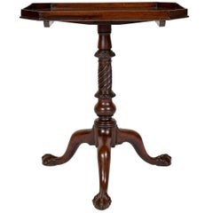 George III Mahogany Tilt Top Candle Stand 2