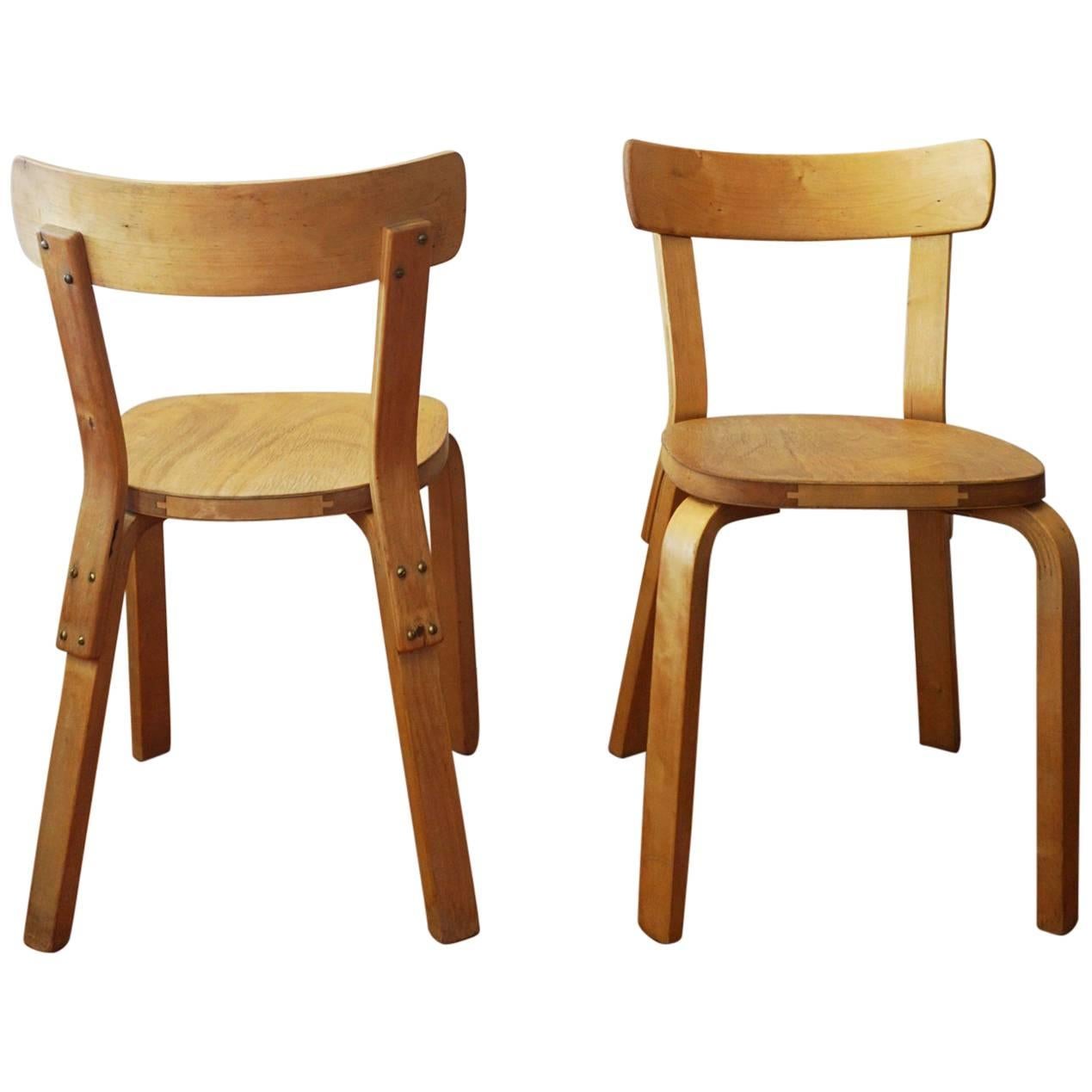 Pair of Alvar Aalto Chairs 69