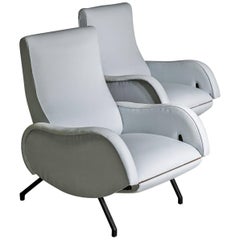 Pair of Italian Recliners in the Style of Zanuso 8