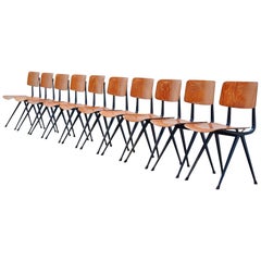 Friso Kramer Result Chairs Set in Petrol Ahrend, 1960 5