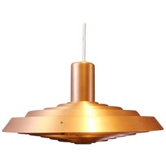 "Plate-Pendant" in Copper by Poul Henningsen and Louis Poulsen, 1960s