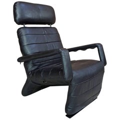 Leather Relax Armchair 'Chaise Longue'