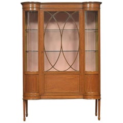 Edwardian Satinwood Inlaid Display Cabinet 5