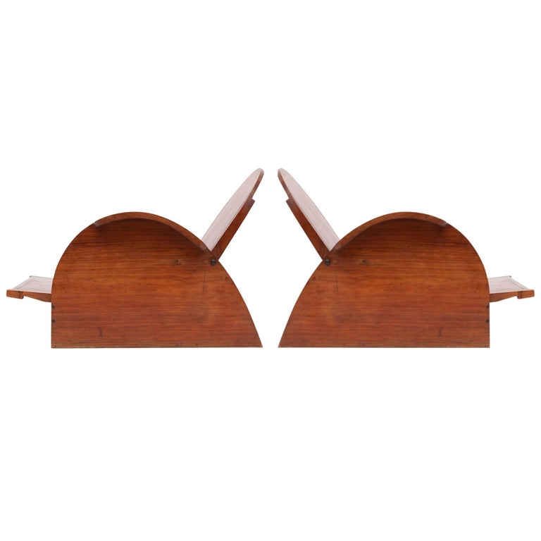 Adjustable Mahogany Lounge Chairs For Sale at 1stdibs