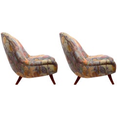 Vintage Pair Ernst Schwadron Club Chairs