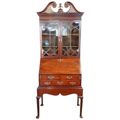 Antique Mahogany Small Bureau Bookcase