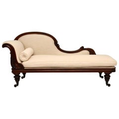 Antike William IV Rosenholz Chaise Lounge