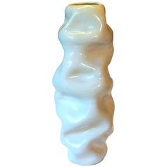 Studio Pottery Meditation White Monochrome Centre Table Piece Vase Simon Pearce
